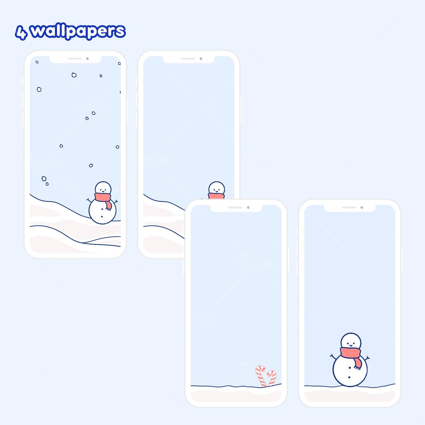 Winter Flurry App Icon Set & Wallpapers