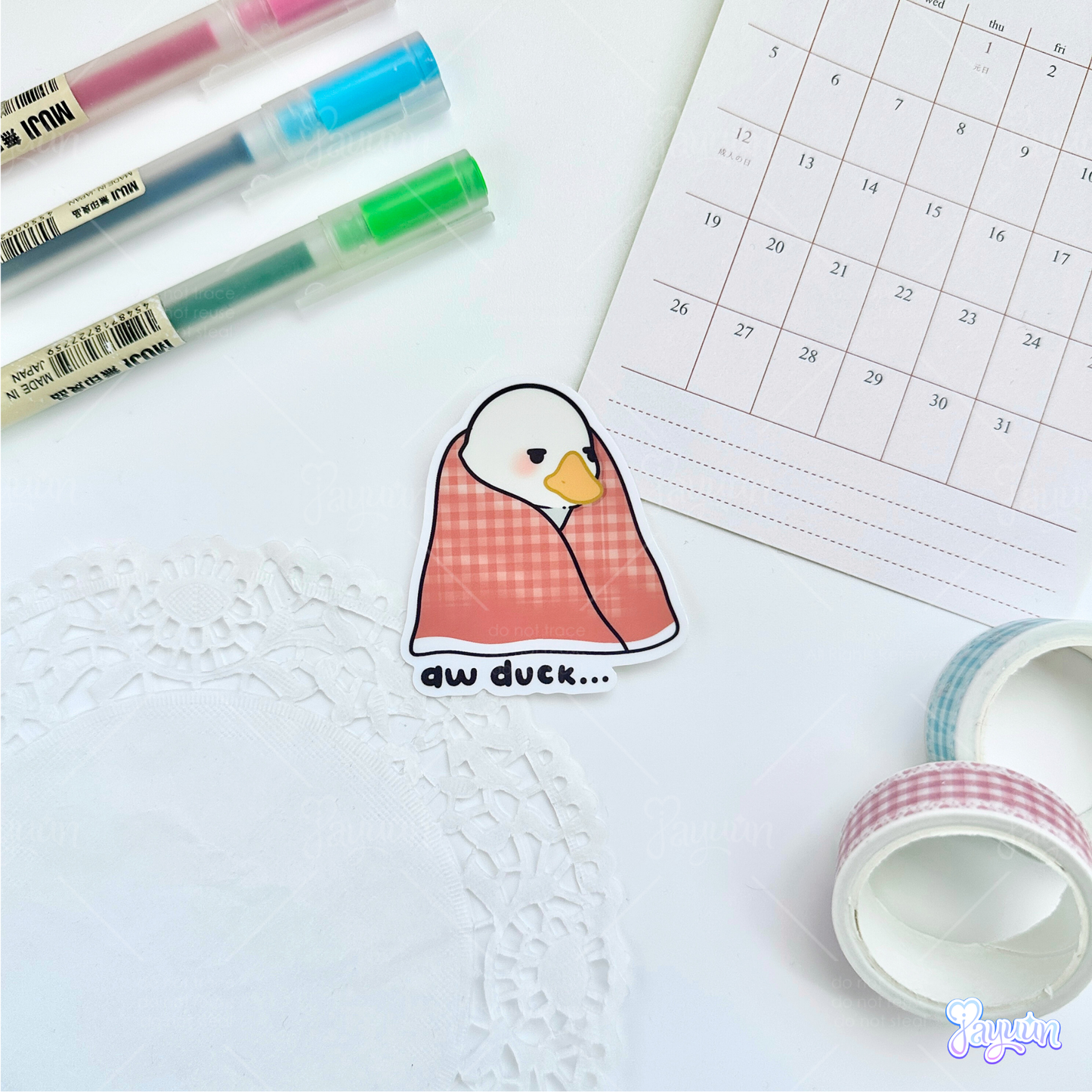 Aw Duck Sticker
