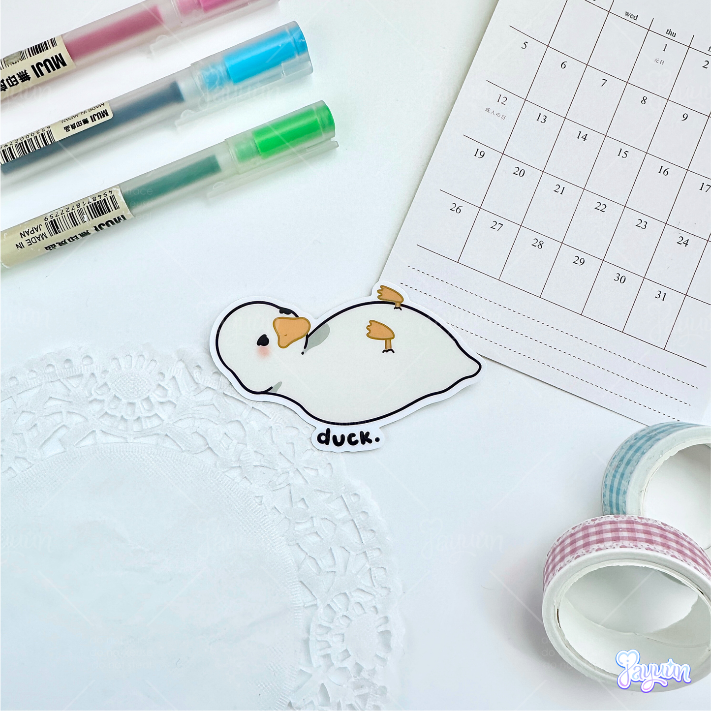 Duck. Sticker