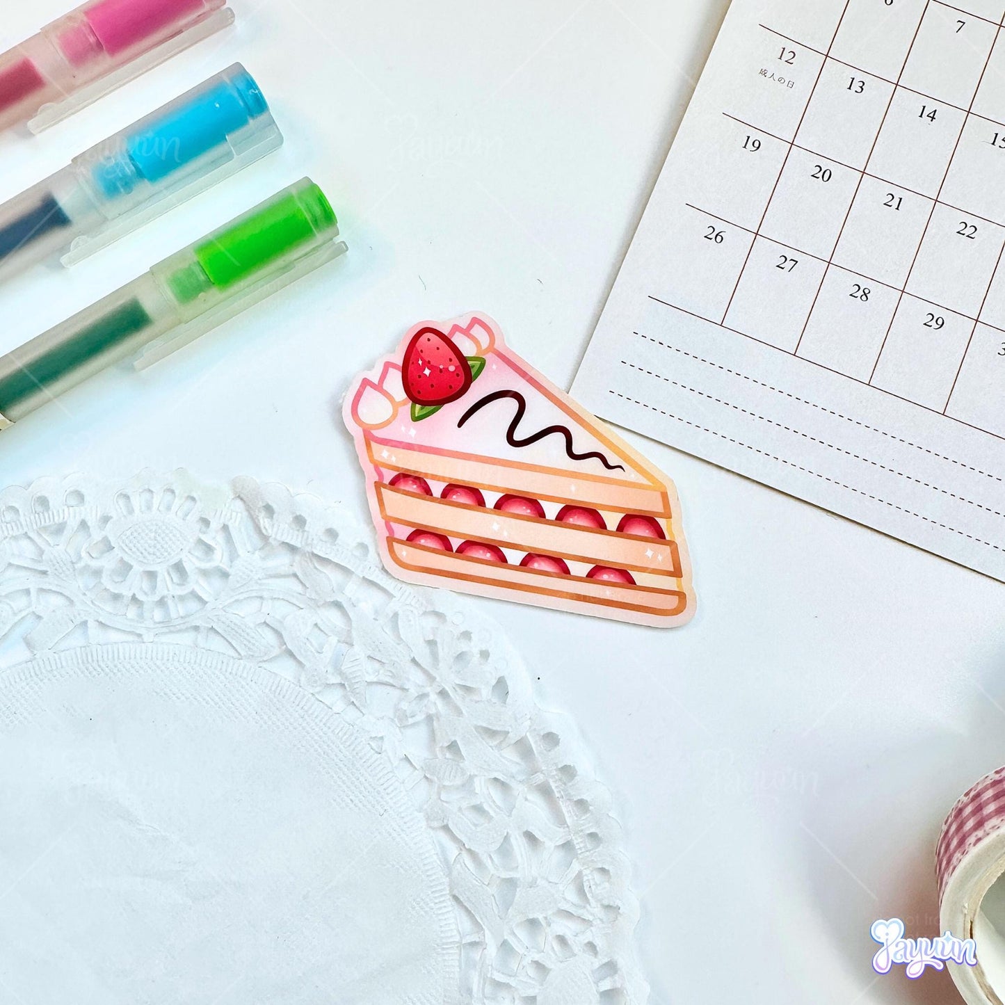 Strawberry Cake Sticker