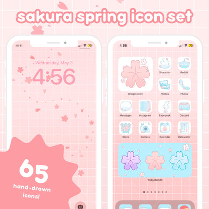 Sakura Spring App Icon Set & Wallpapers
