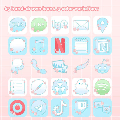 Sakura Spring App Icon Set & Wallpapers