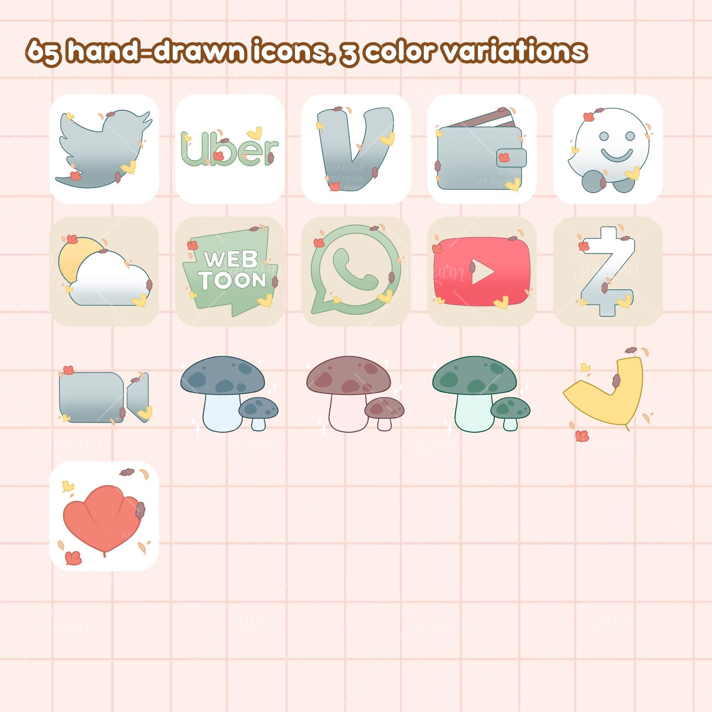 Autumn Breeze App Icon Set & Wallpapers