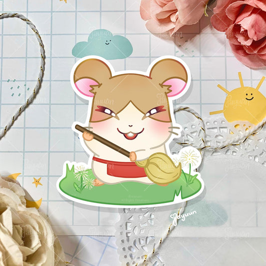 Hamtaro Howdy Sticker
