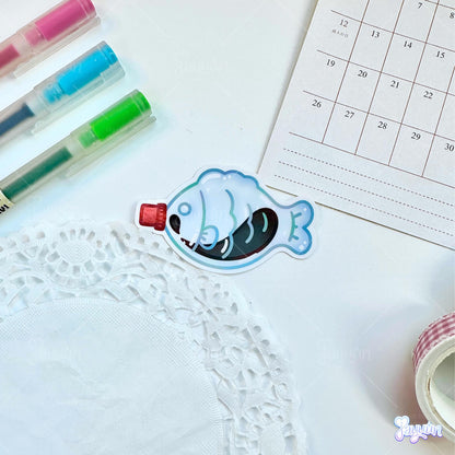 Soy Sauce Fish Bottle Sticker