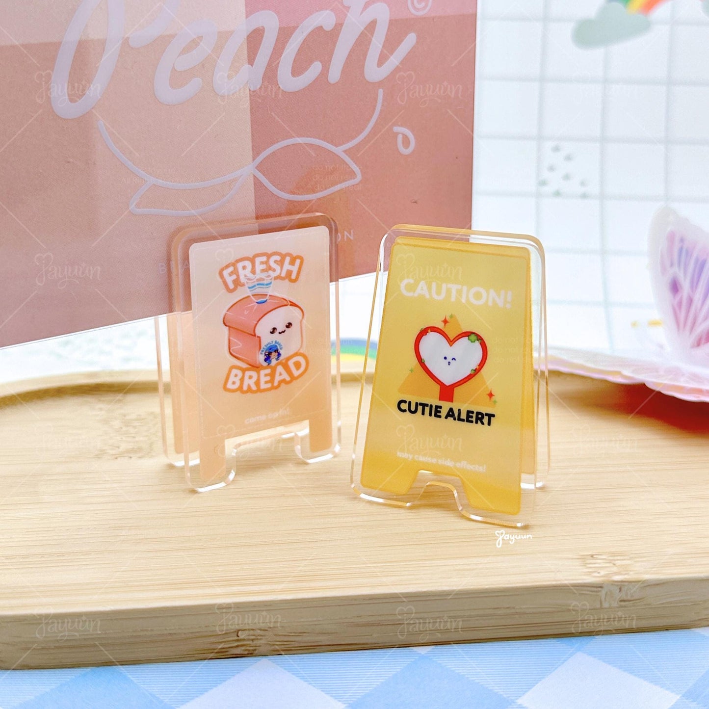 Standing Sign Acrylic Clips