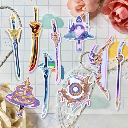 Inazuma: 5-Star Character Weapon Sticker Pack