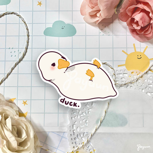 Duck. Sticker
