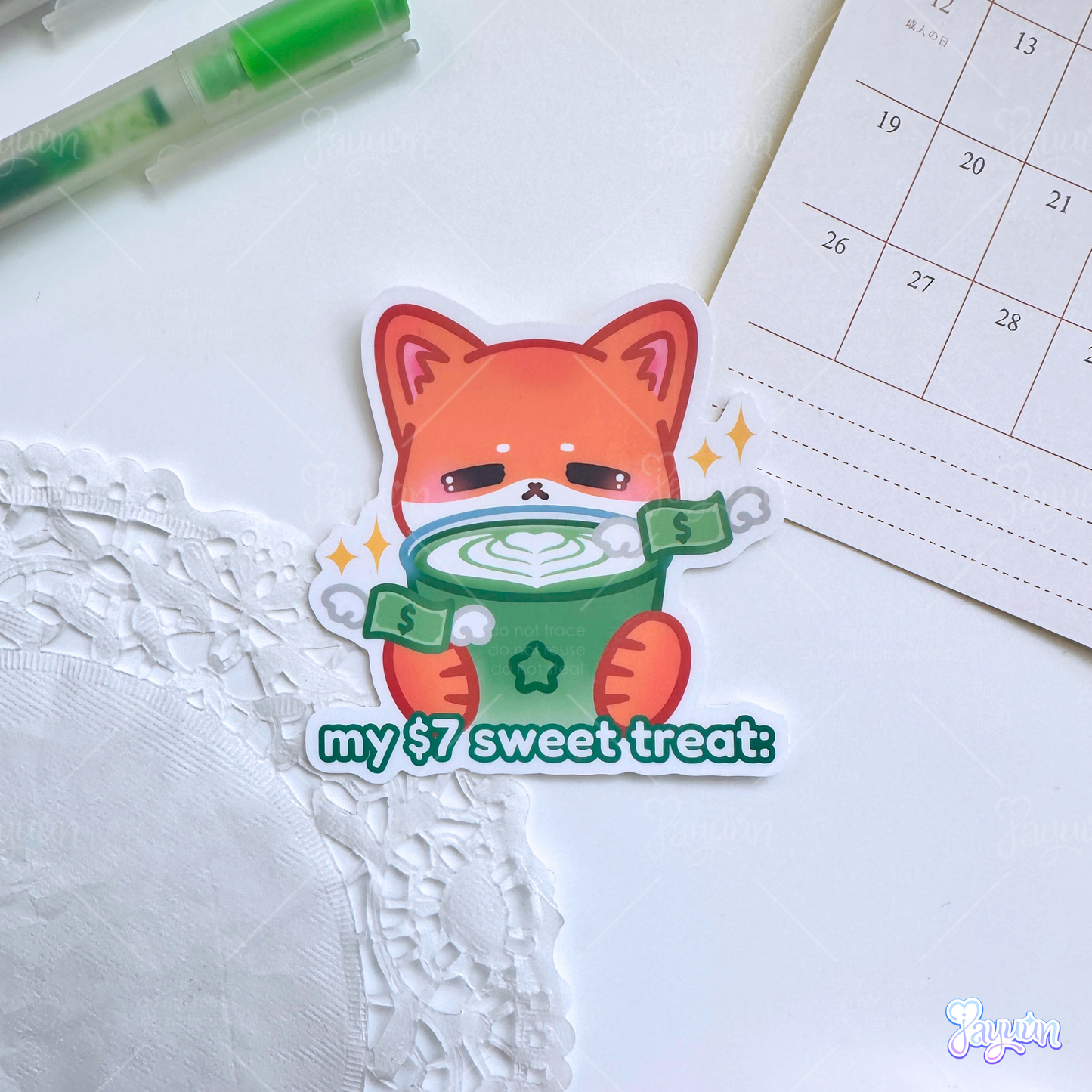 My $7 Sweet Treat Sticker