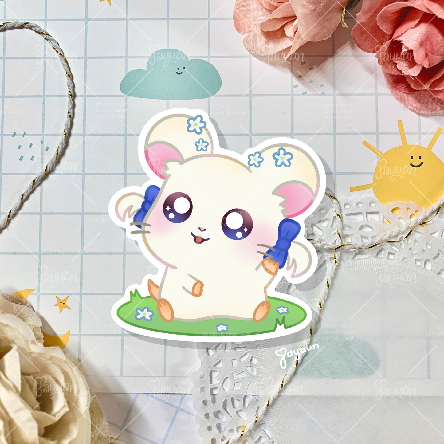 Hamtaro Bijou Sticker