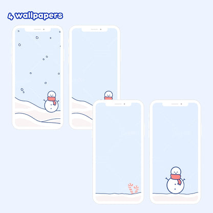 Winter Flurry App Icon Set & Wallpapers