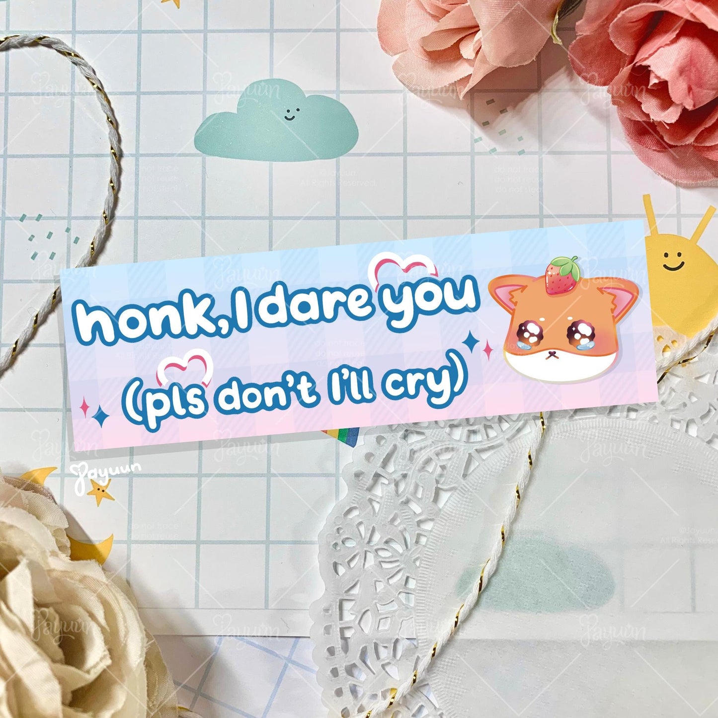 Honk Shiba Inu Bumper Sticker