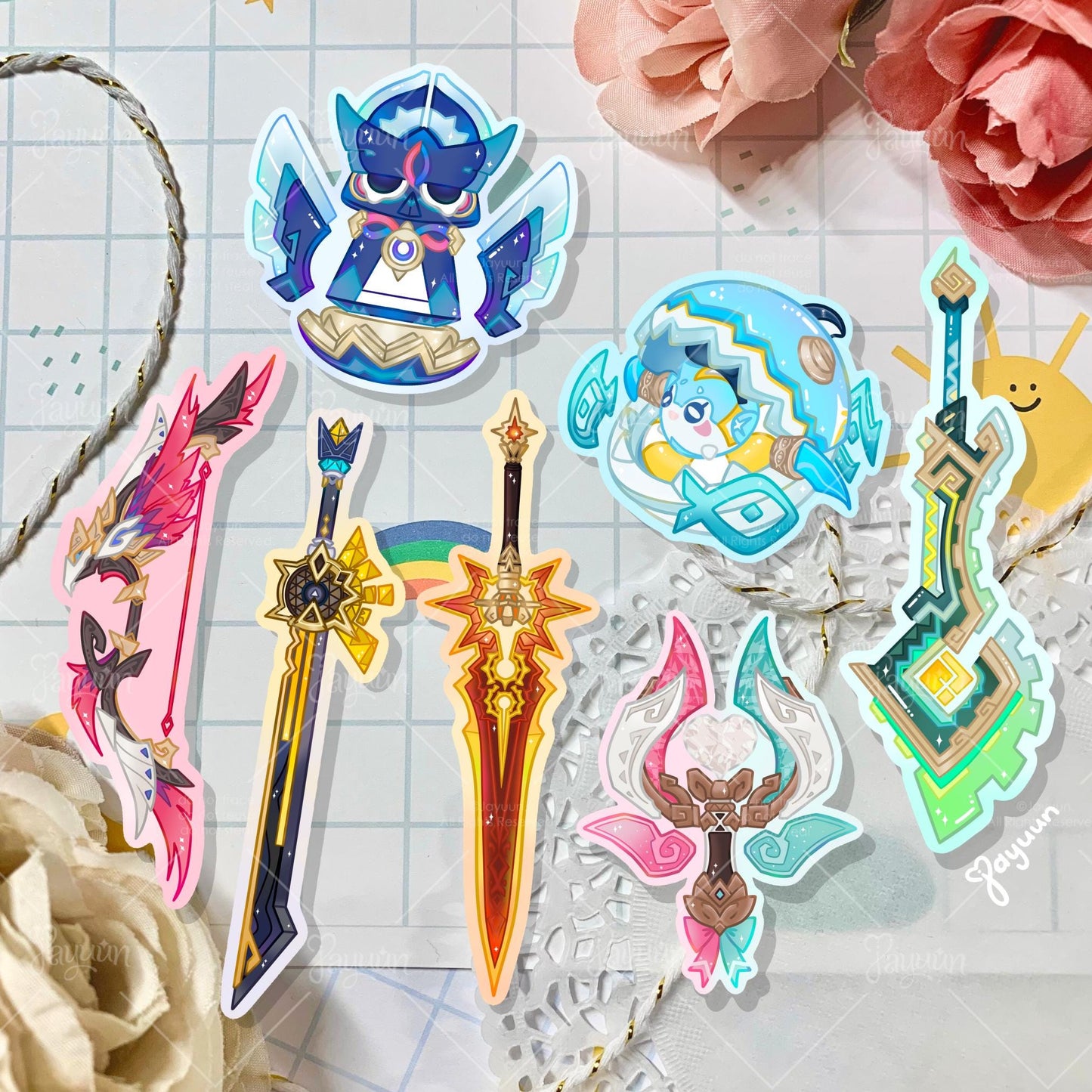 Natlan: 5-Star Character Weapon Stickers