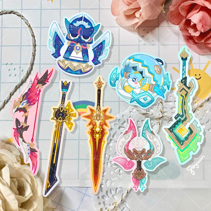 Natlan: 5-Star Character Weapon Stickers
