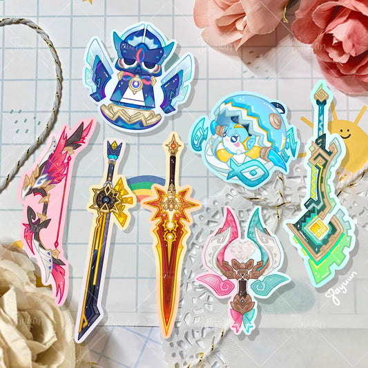 Natlan: 5-Star Character Weapon Stickers