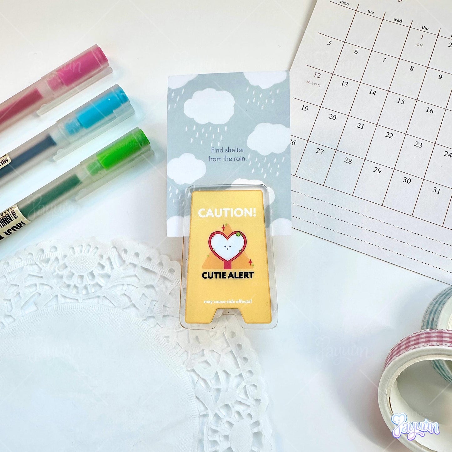 Standing Sign Acrylic Clips