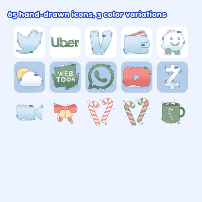 Winter Flurry App Icon Set & Wallpapers
