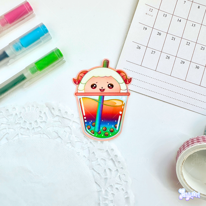 ACNH Rainbow Boba Stickers