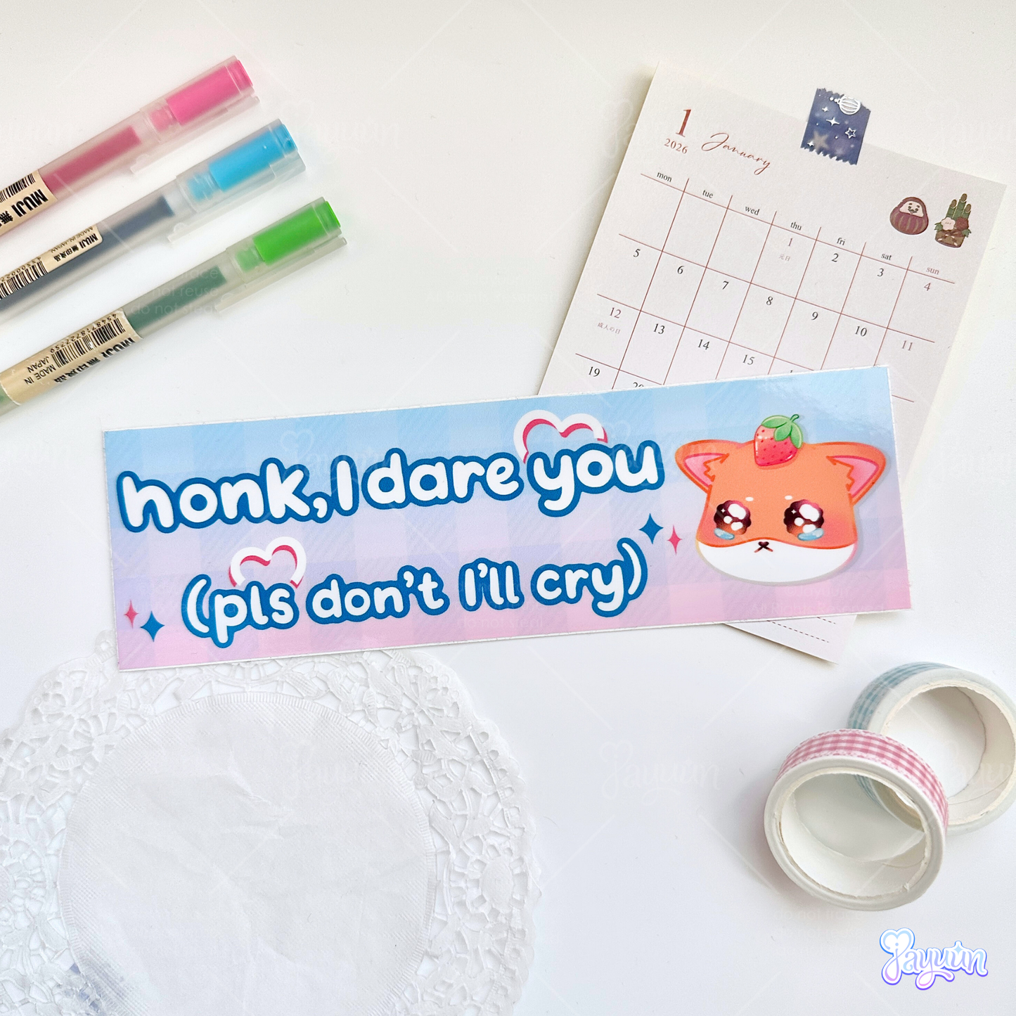 Honk Shiba Inu Bumper Sticker