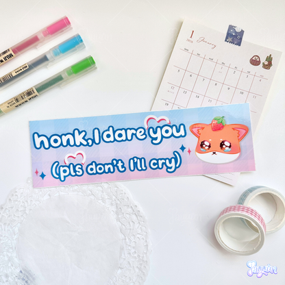 Honk Shiba Inu Bumper Sticker