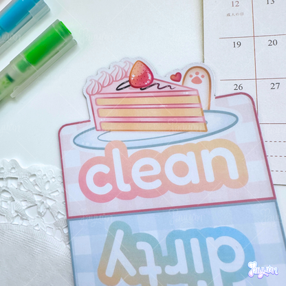 Cake Clean/Dirty Dishwasher Magnet