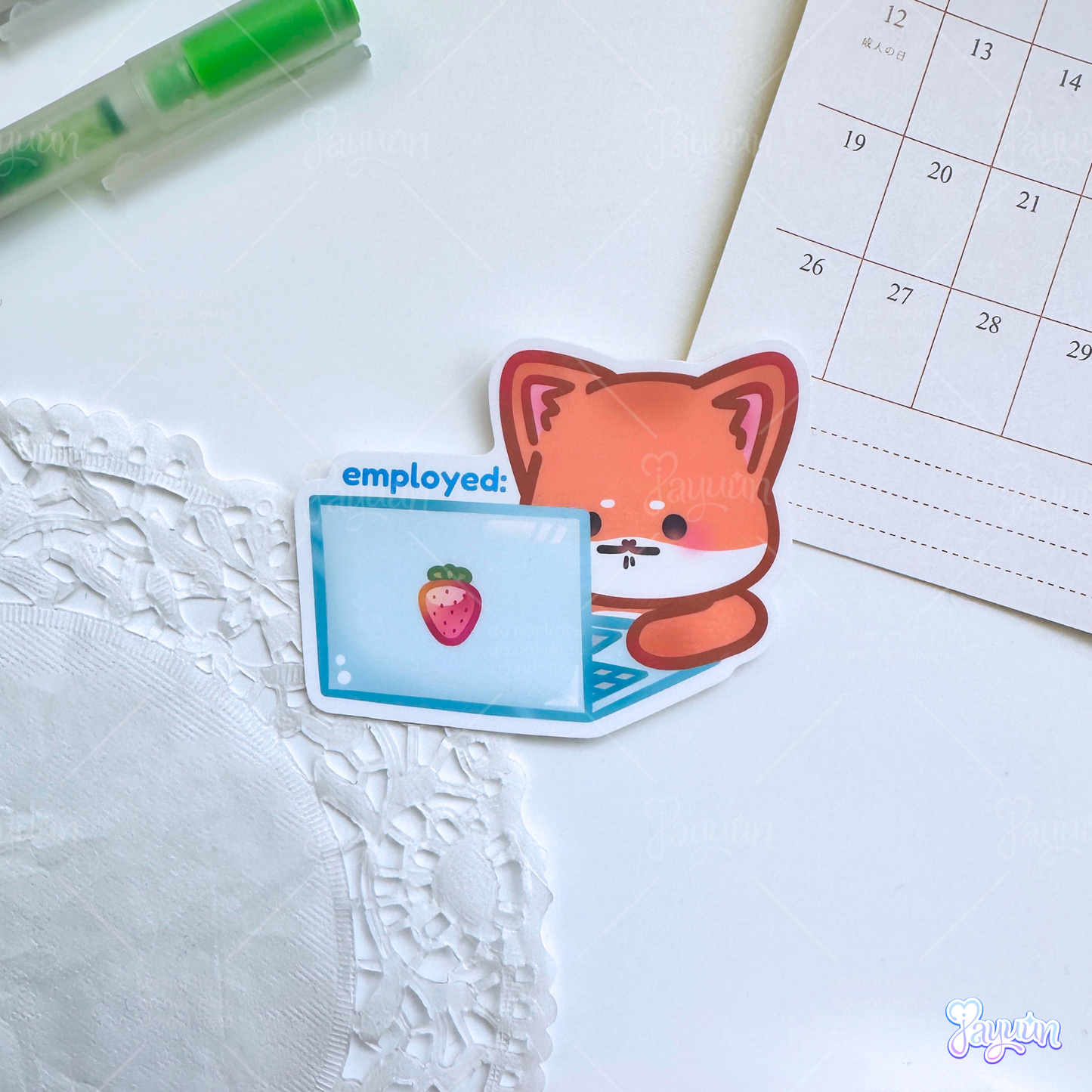 Unemployed Shiba Inu Stickers