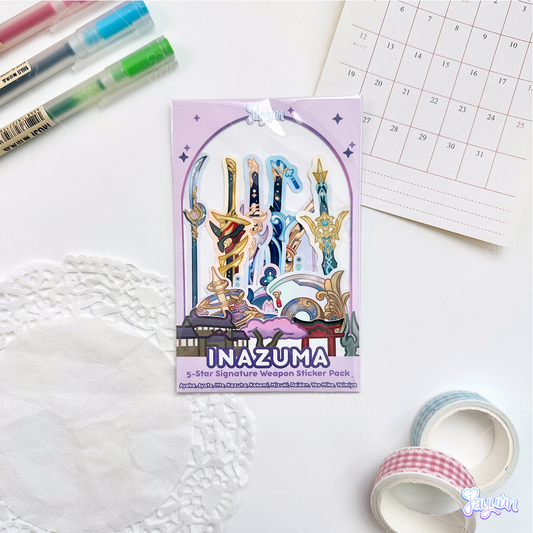 Inazuma: 5-Star Character Weapon Sticker Pack