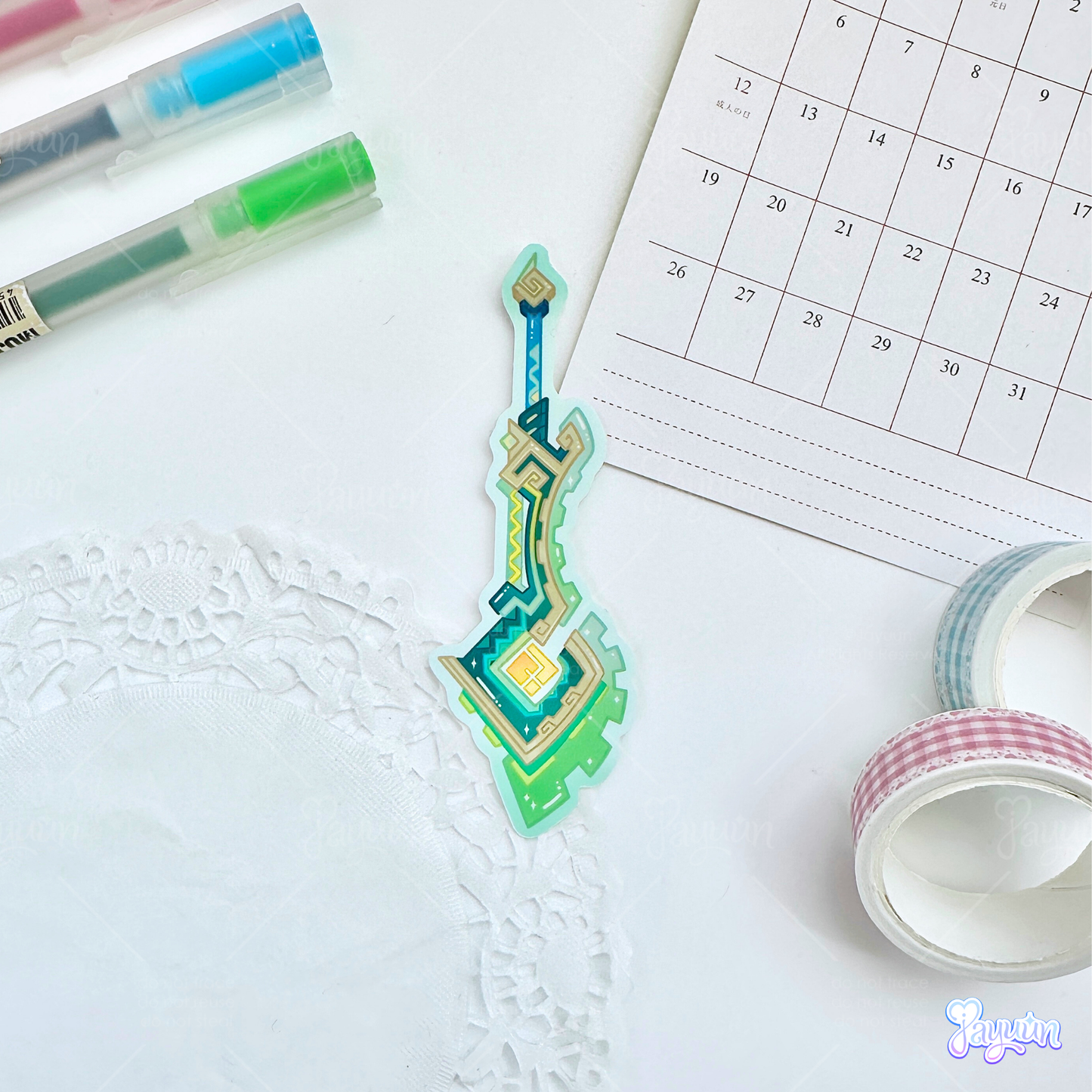 Natlan: 5-Star Character Weapon Sticker Pack