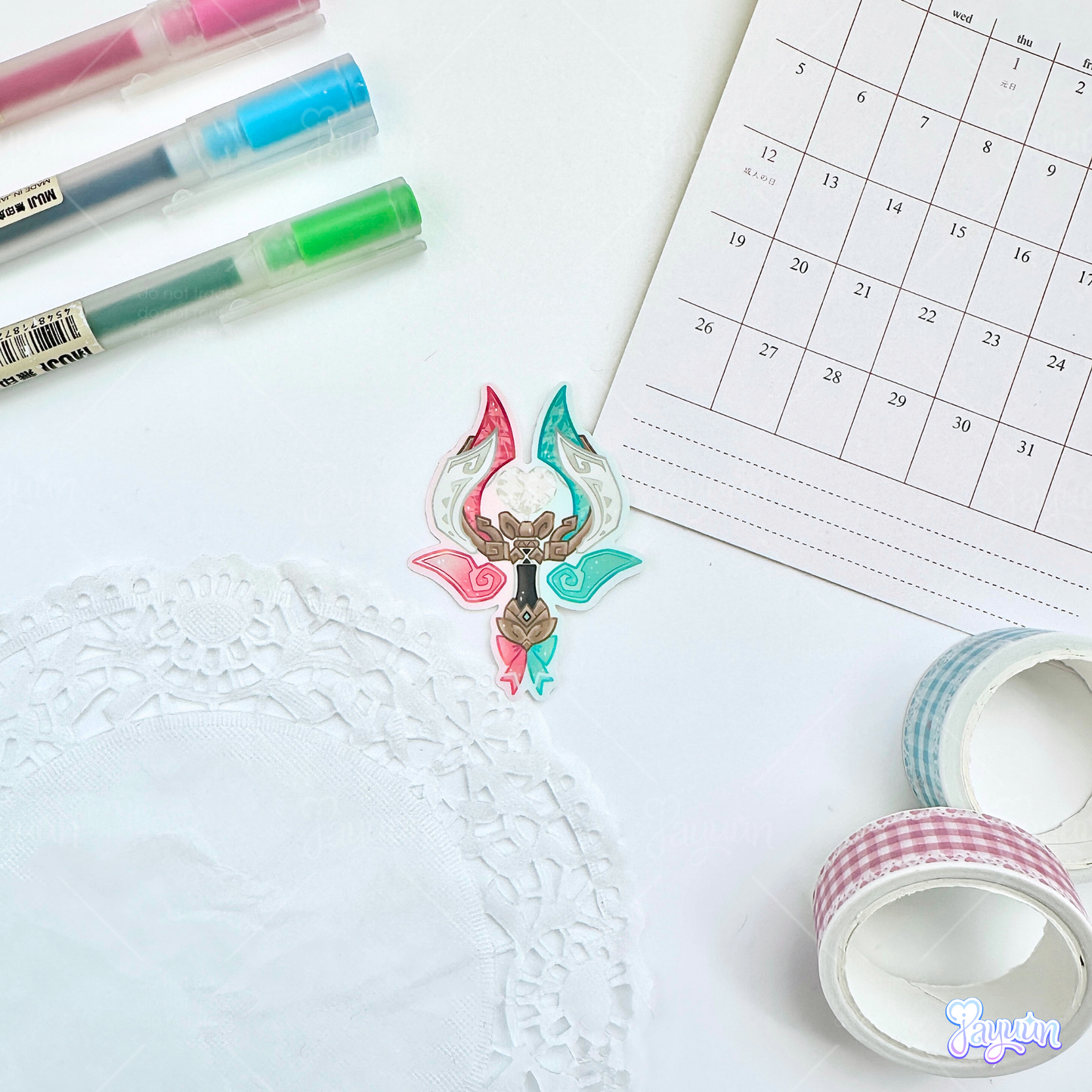 Natlan: 5-Star Character Weapon Sticker Pack