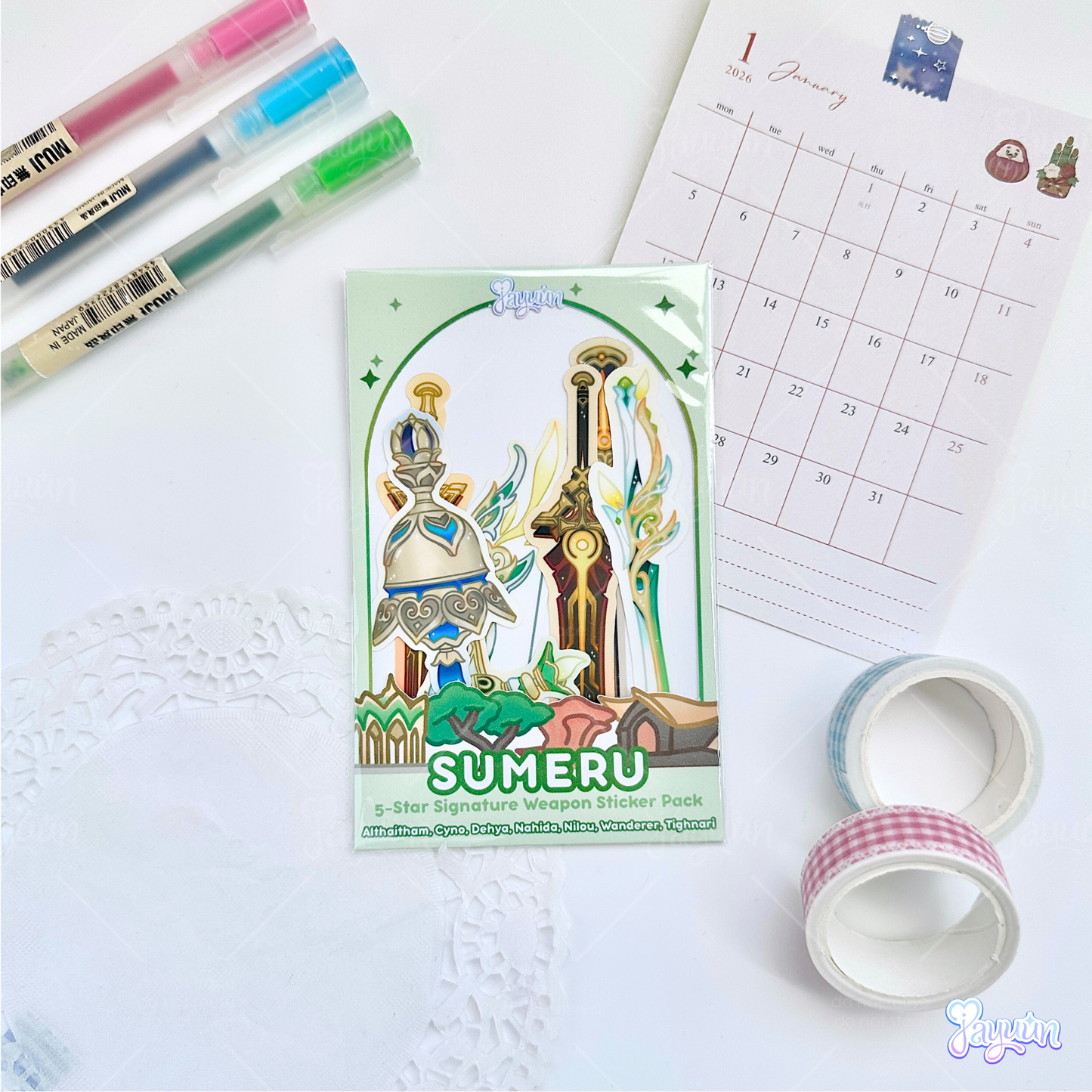 Sumeru: 5-Star Character Weapon Stickers