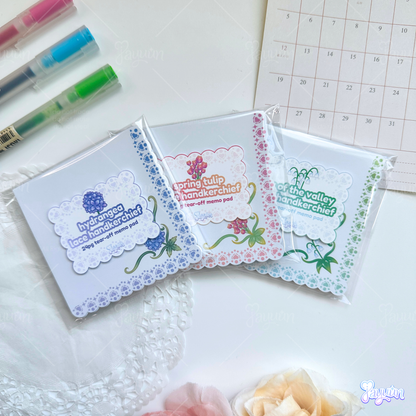 Lace Handkerchief Memo Pad