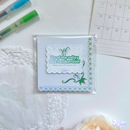 Lace Handkerchief Memo Pad