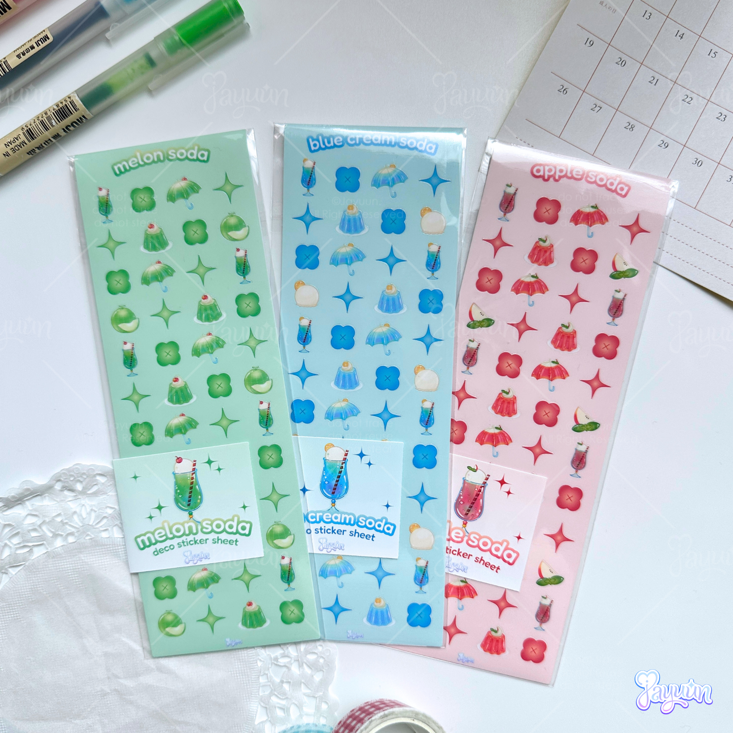 Melon Soda Sticker Sheets