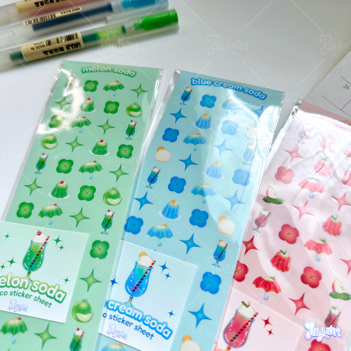 Melon Soda Sticker Sheets