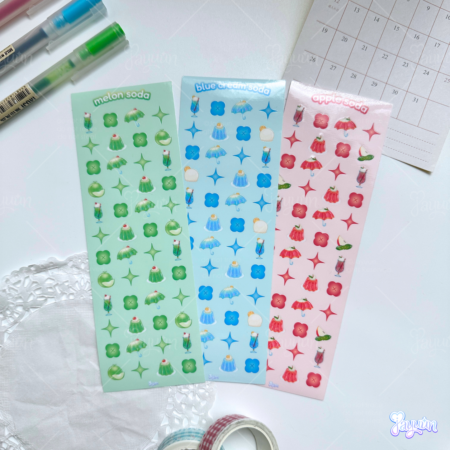Melon Soda Sticker Sheets