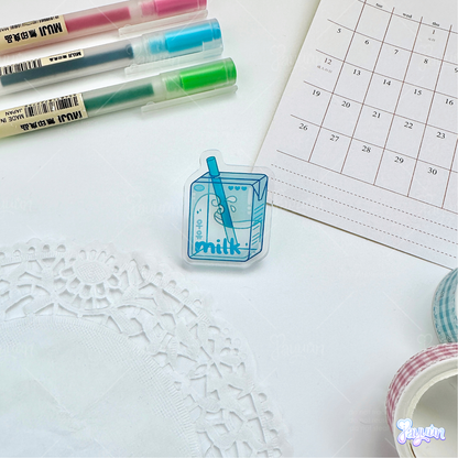 Milk Carton Acrylic Pins