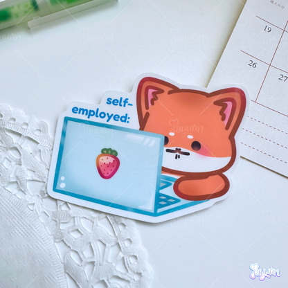 Unemployed Shiba Inu Stickers
