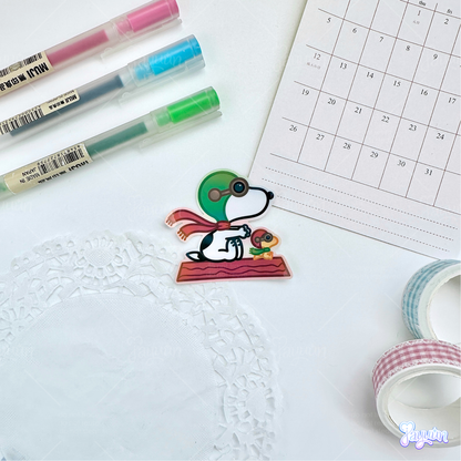 White Beagle Stickers