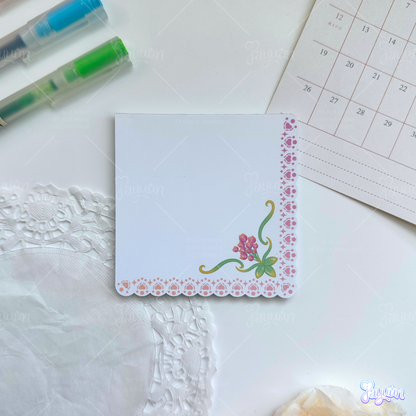 Lace Handkerchief Memo Pad