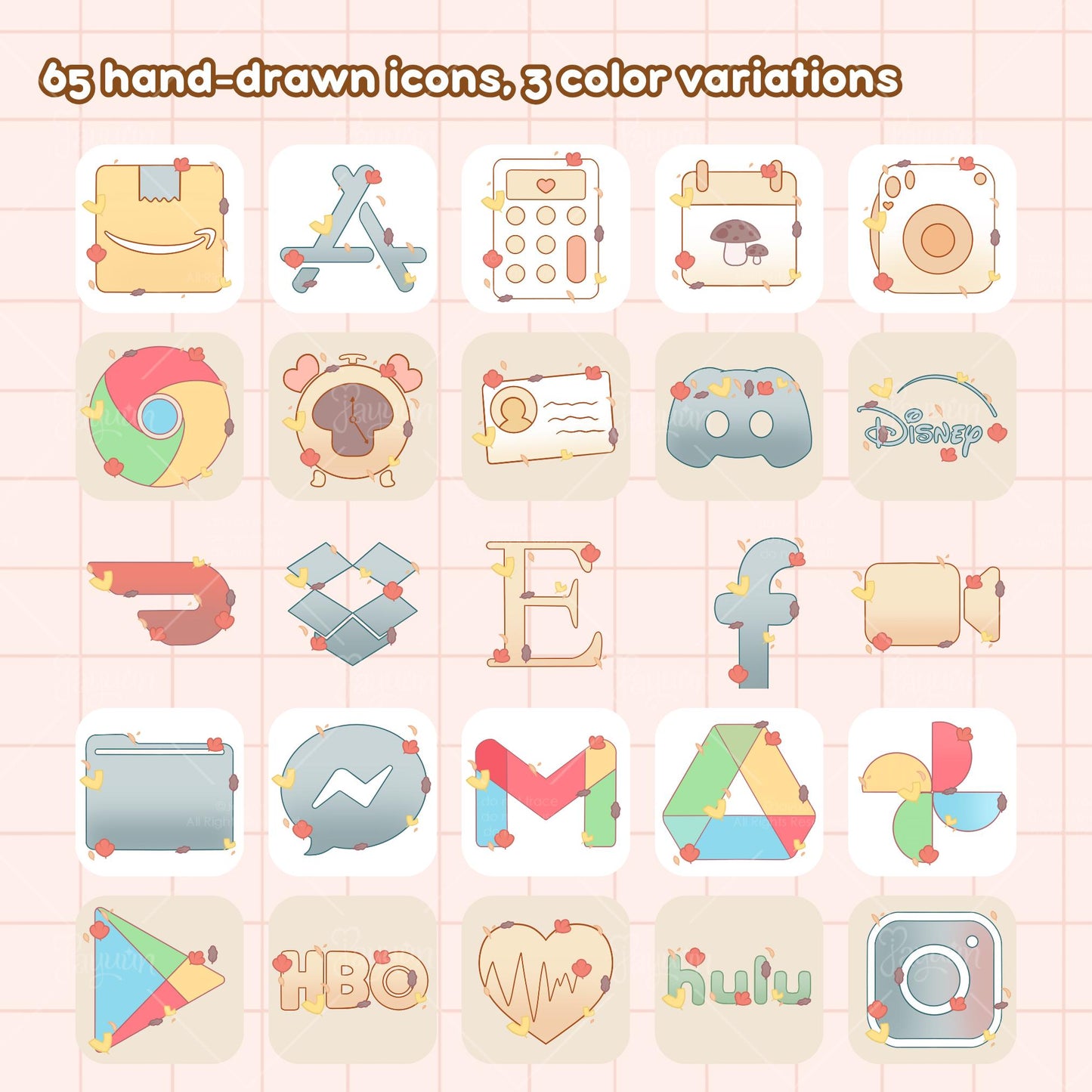 Autumn Breeze App Icon Set & Wallpapers