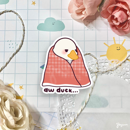 Aw Duck Sticker