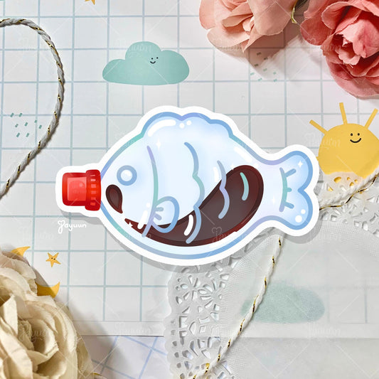 Soy Sauce Fish Bottle Sticker