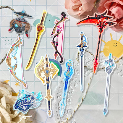Fontaine: 5-Star Character Weapon Sticker Pack
