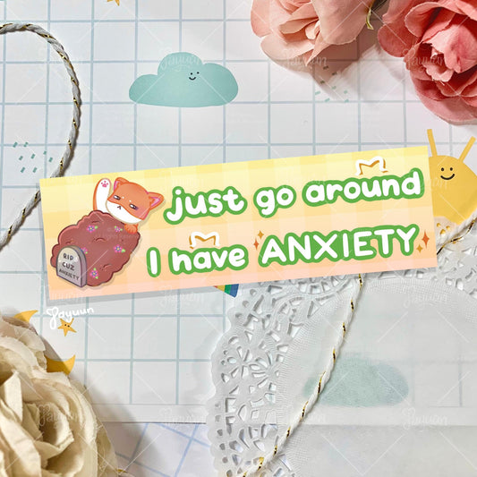 Anxiety Shiba Inu Bumper Sticker