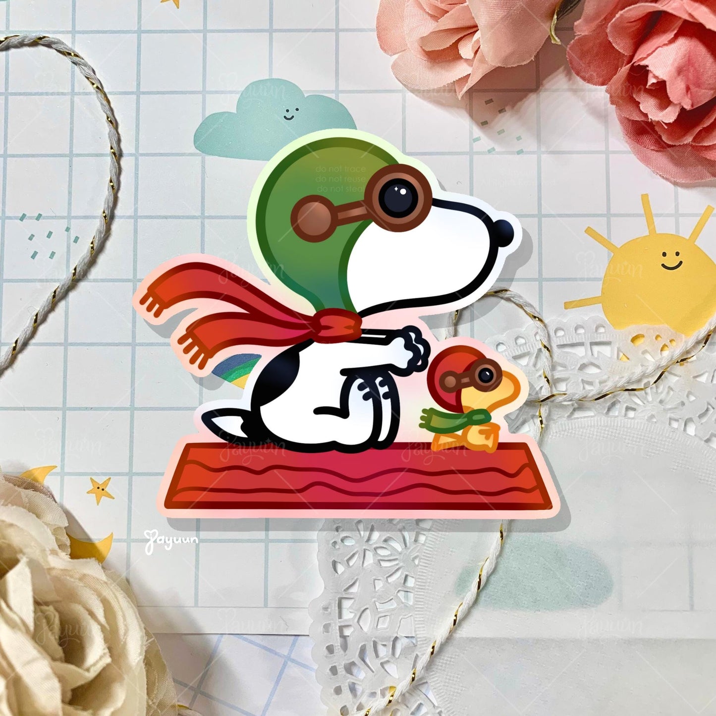 White Beagle Stickers