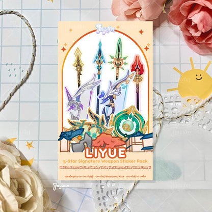 Liyue: 5-Star Character Weapon Sticker Pack