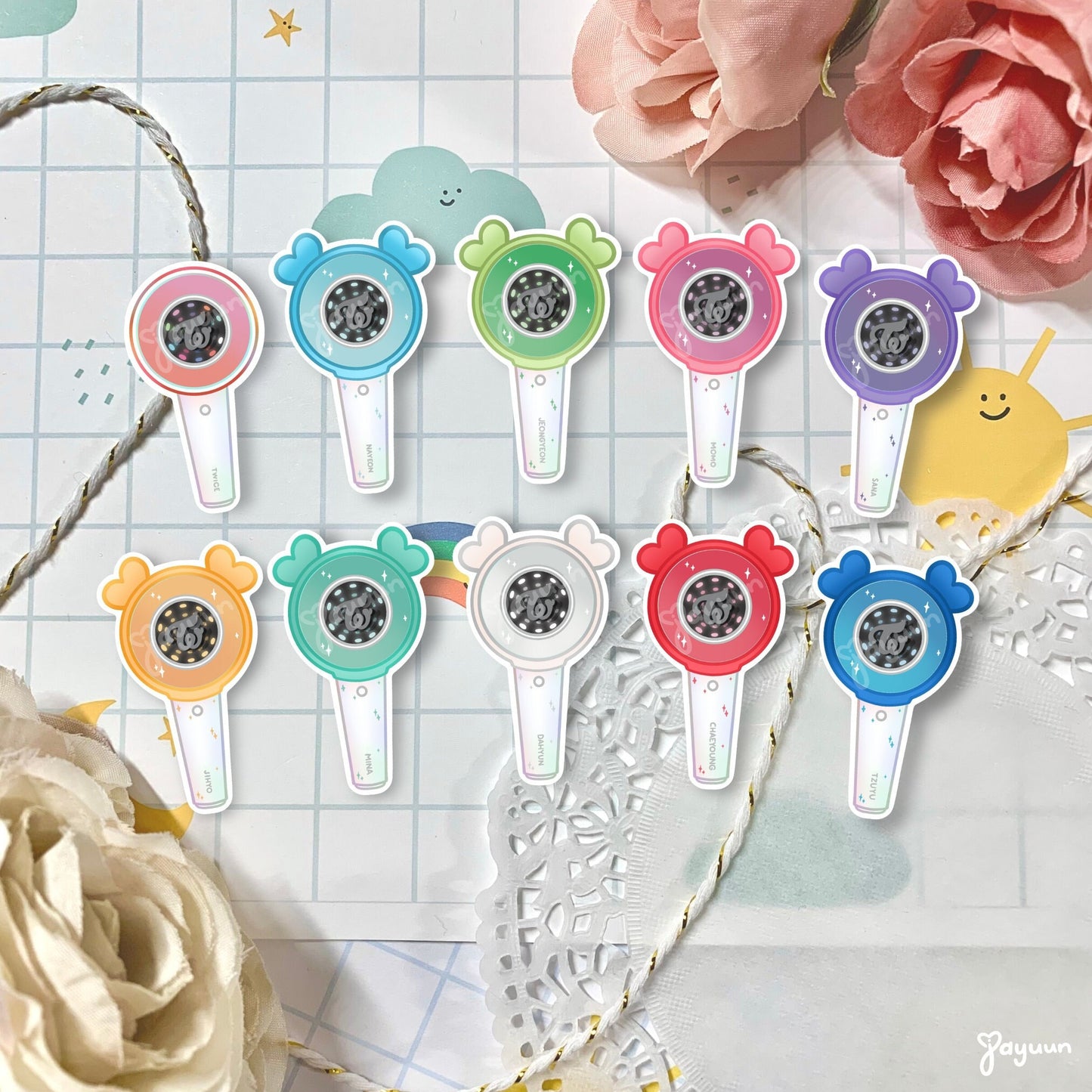 TWICE Candybong Holographic Stickers